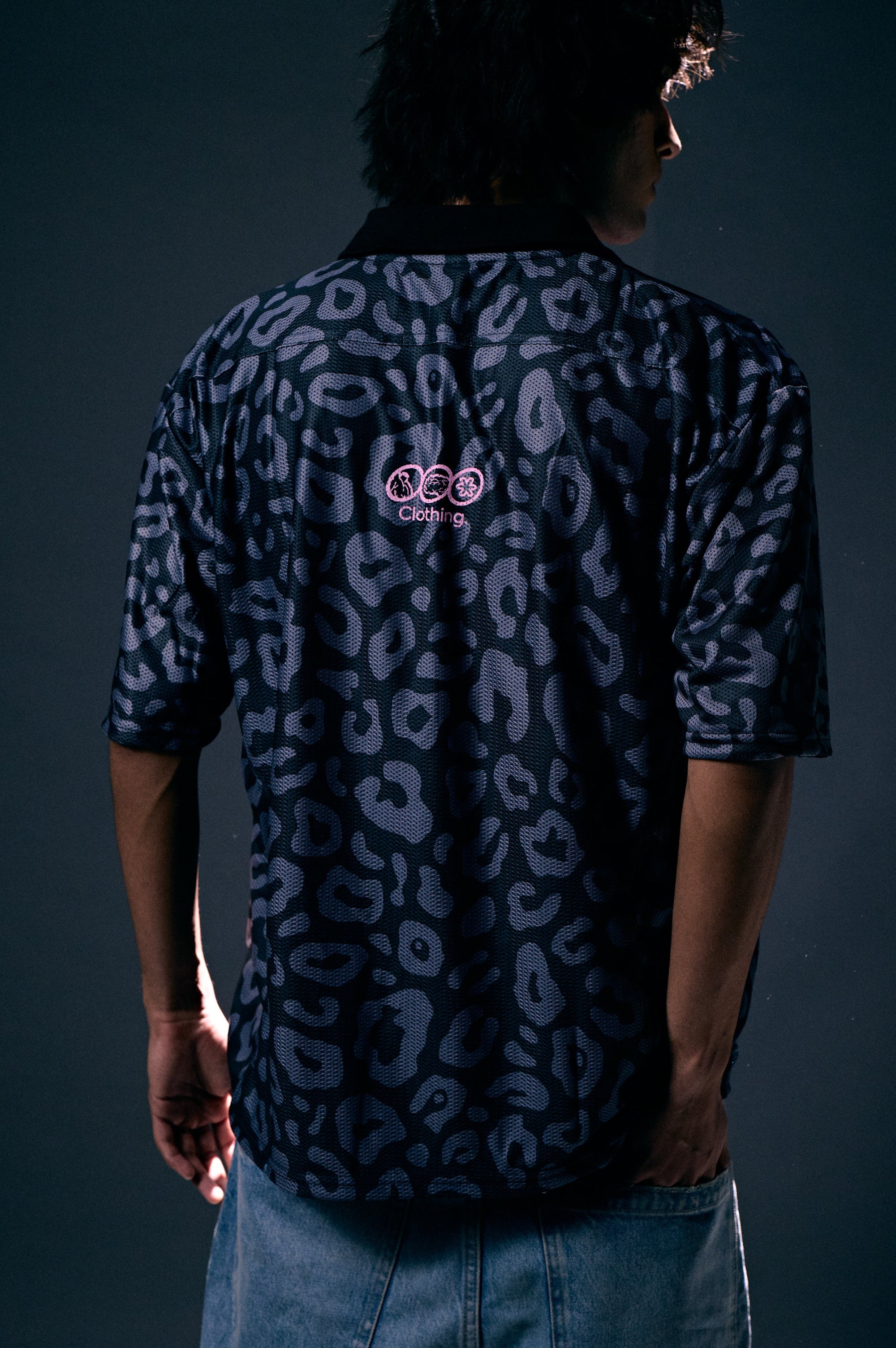 Classic Leopard Print Polo Jersey